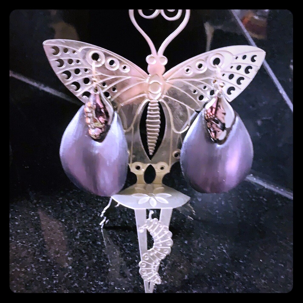Alexis Bittar Purple Petal Lucite Earrings
